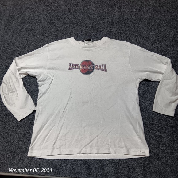 Screaming Mercury Other - * Vintage Rare Screaming Mercury Lets‎ Play Ball Shirt Youth Teen Large